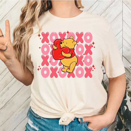 XOXO Winnie The Pooh Full Color DTF Transfer