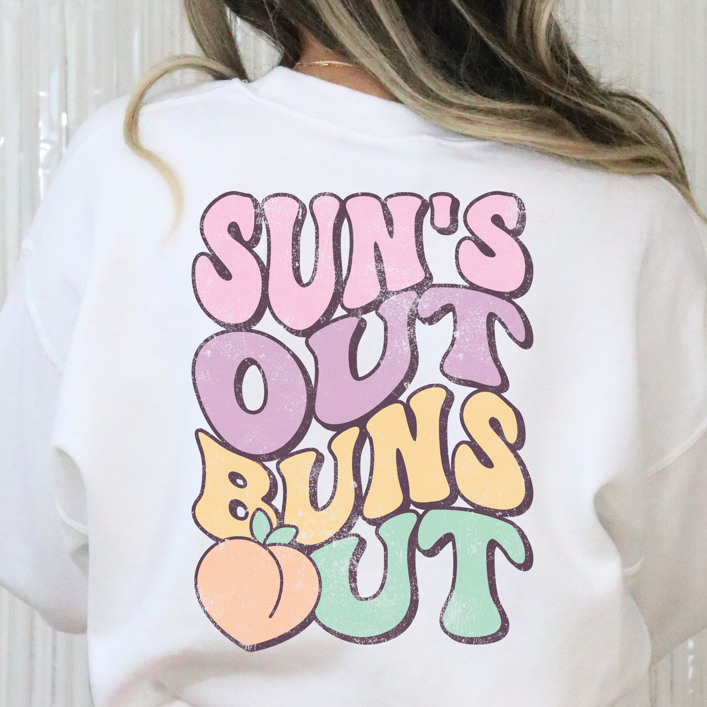 Suns Out Buns Out Full Color DTF Transfer