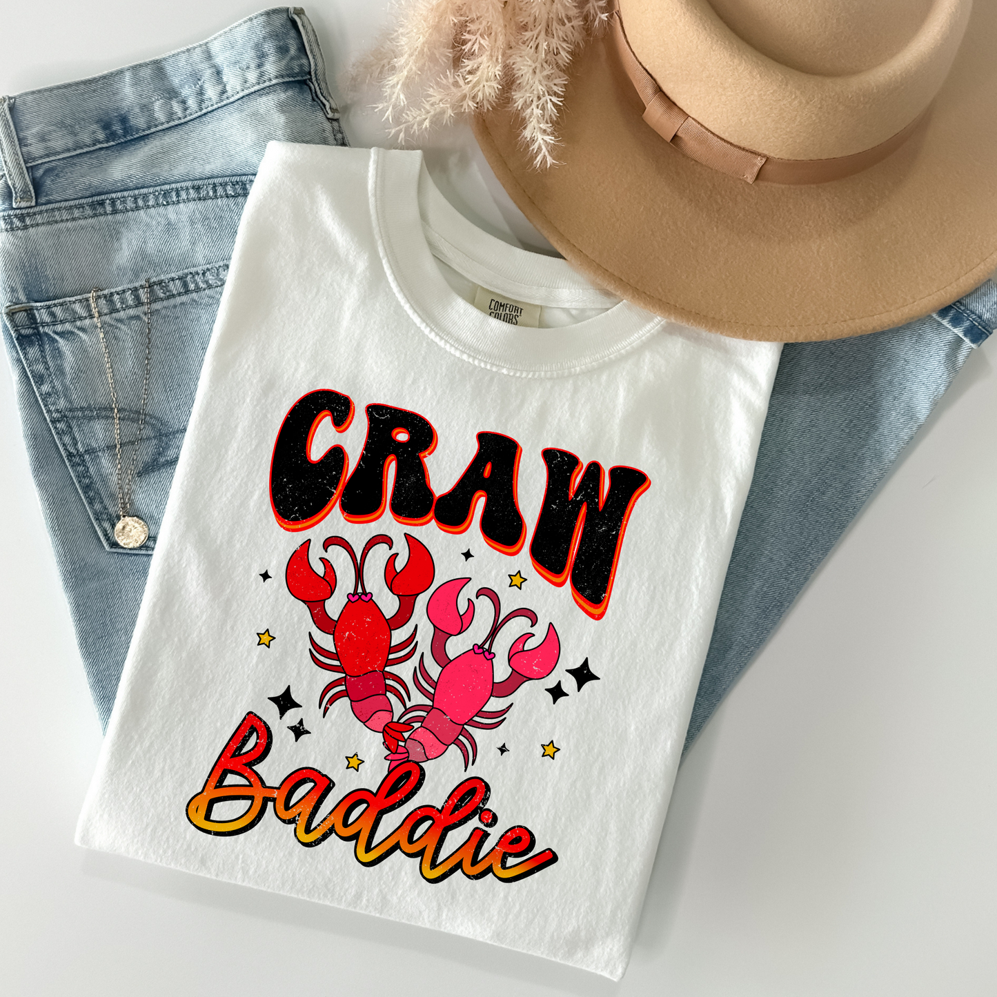 Craw Baddie (Crawfish) Full Color DTF Transfers