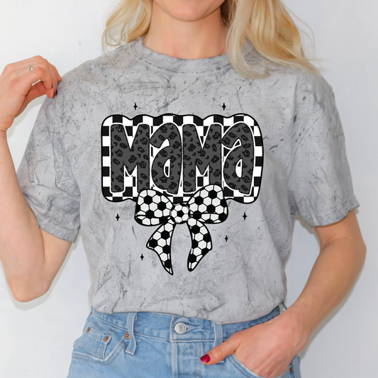 Mama w/ Soccer Bow Full Color DTF Transfer