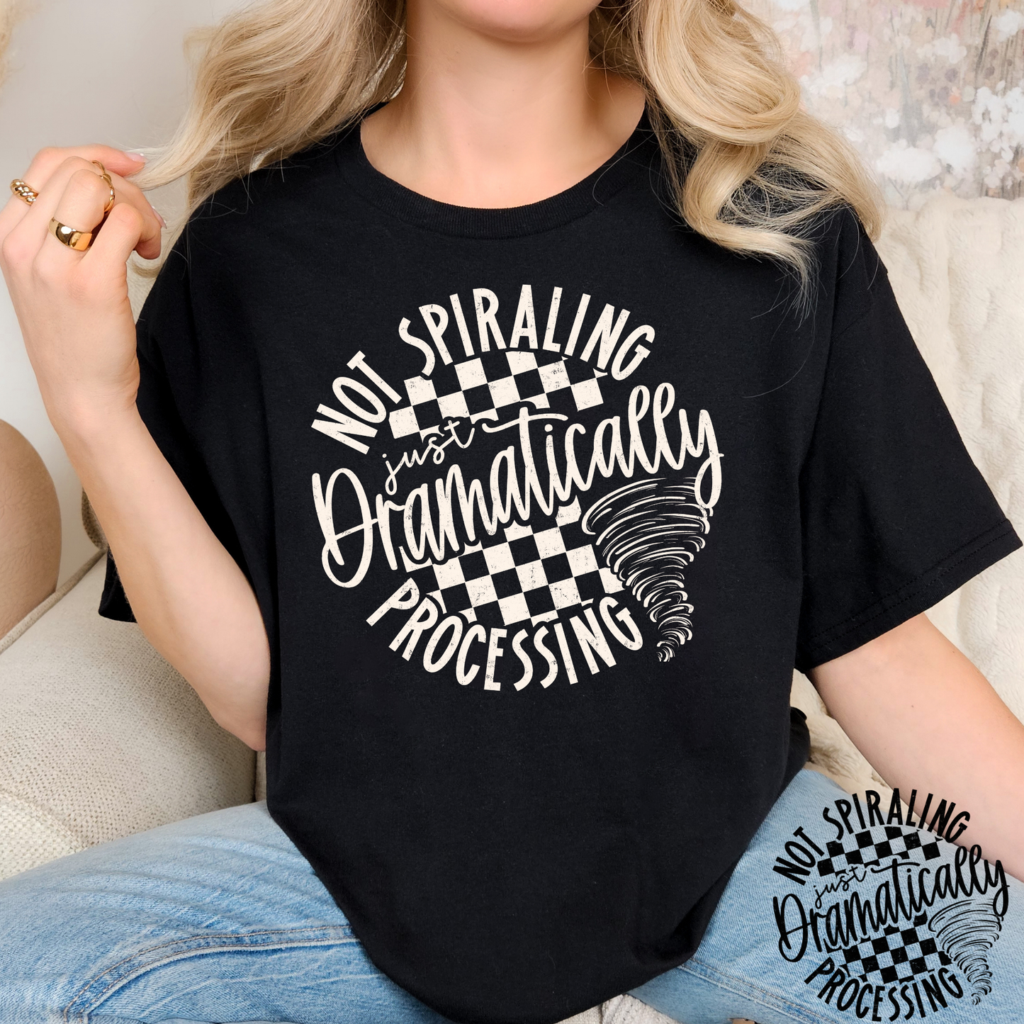 Not Spiraling Dramatically Processing (Mutli Color Options) Full Color DTF Transfer