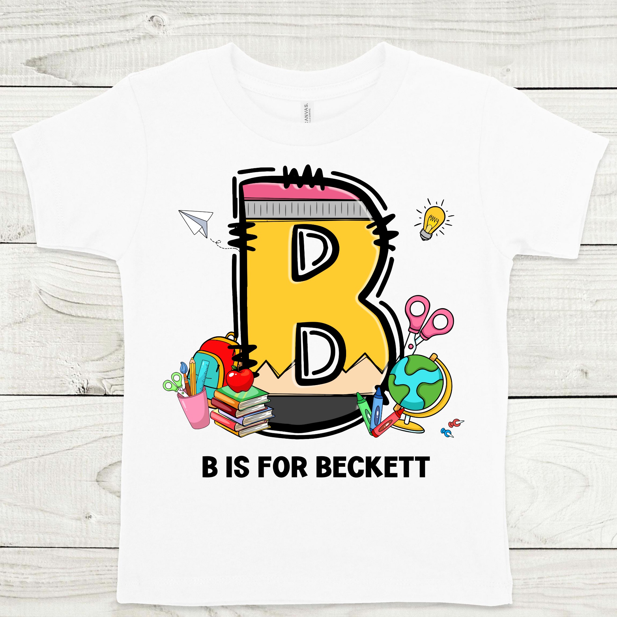 Personalized Letters (N is for Name) Full Color DTF Transfer – TBS ...