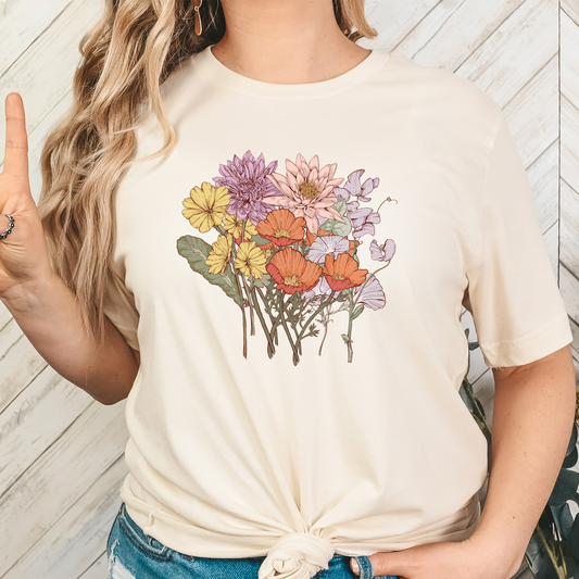 Flowers Full Color DTF Transfer