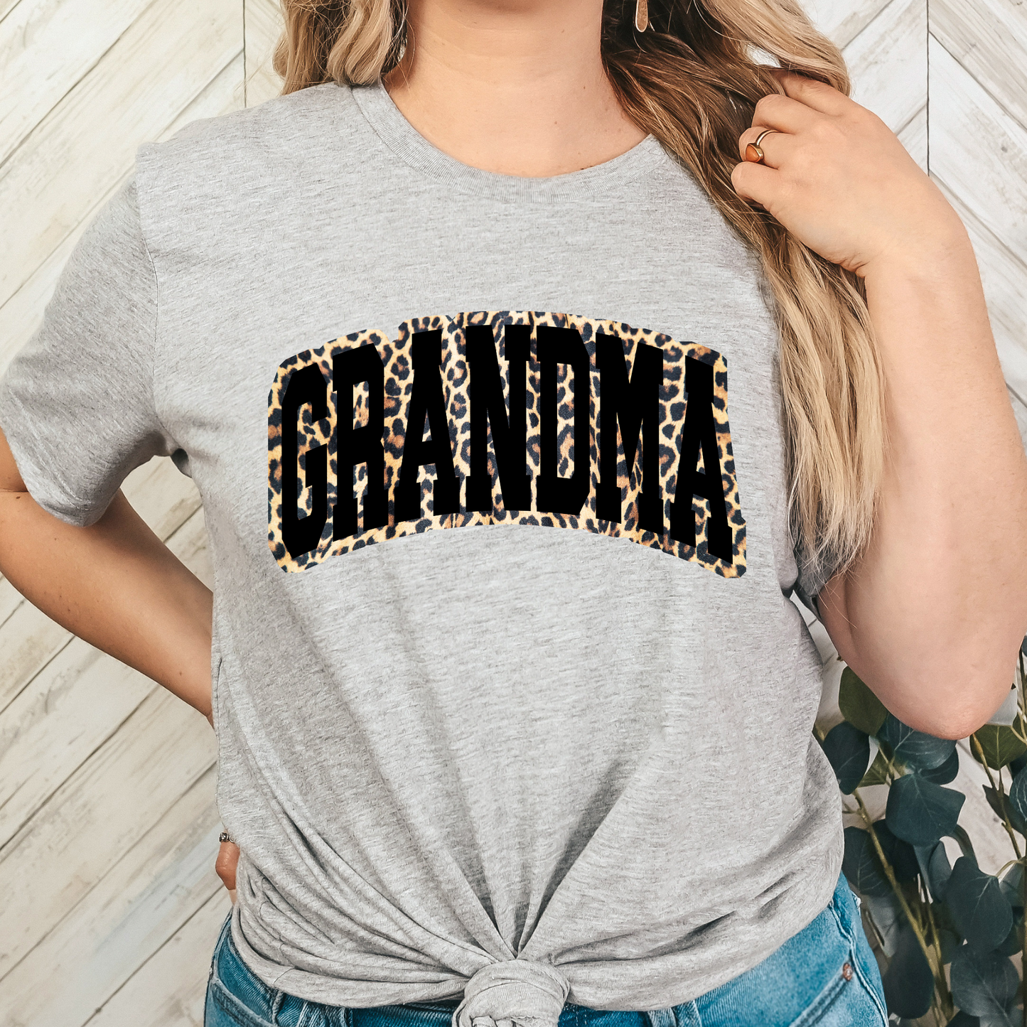 Grandma Leopard Background (Multi Color Options) Full Color DTF Transfer