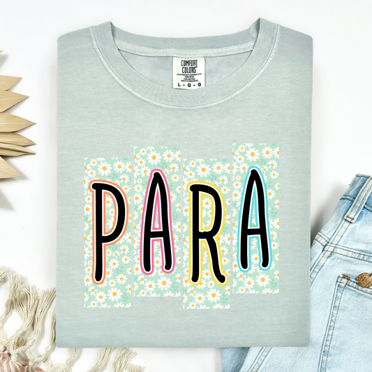Para (Flower Background) Full Color DTF Transfer