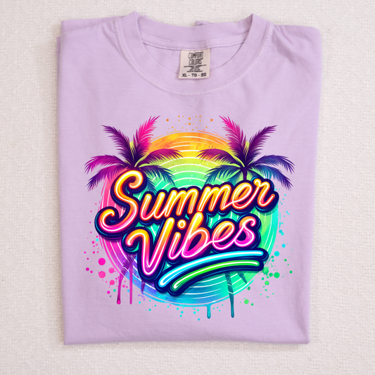 Summer Vibes Full Color DTF Transfer