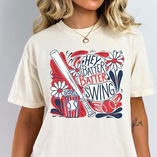 Boho Hey Batter Batter Full Color DTF Transfer