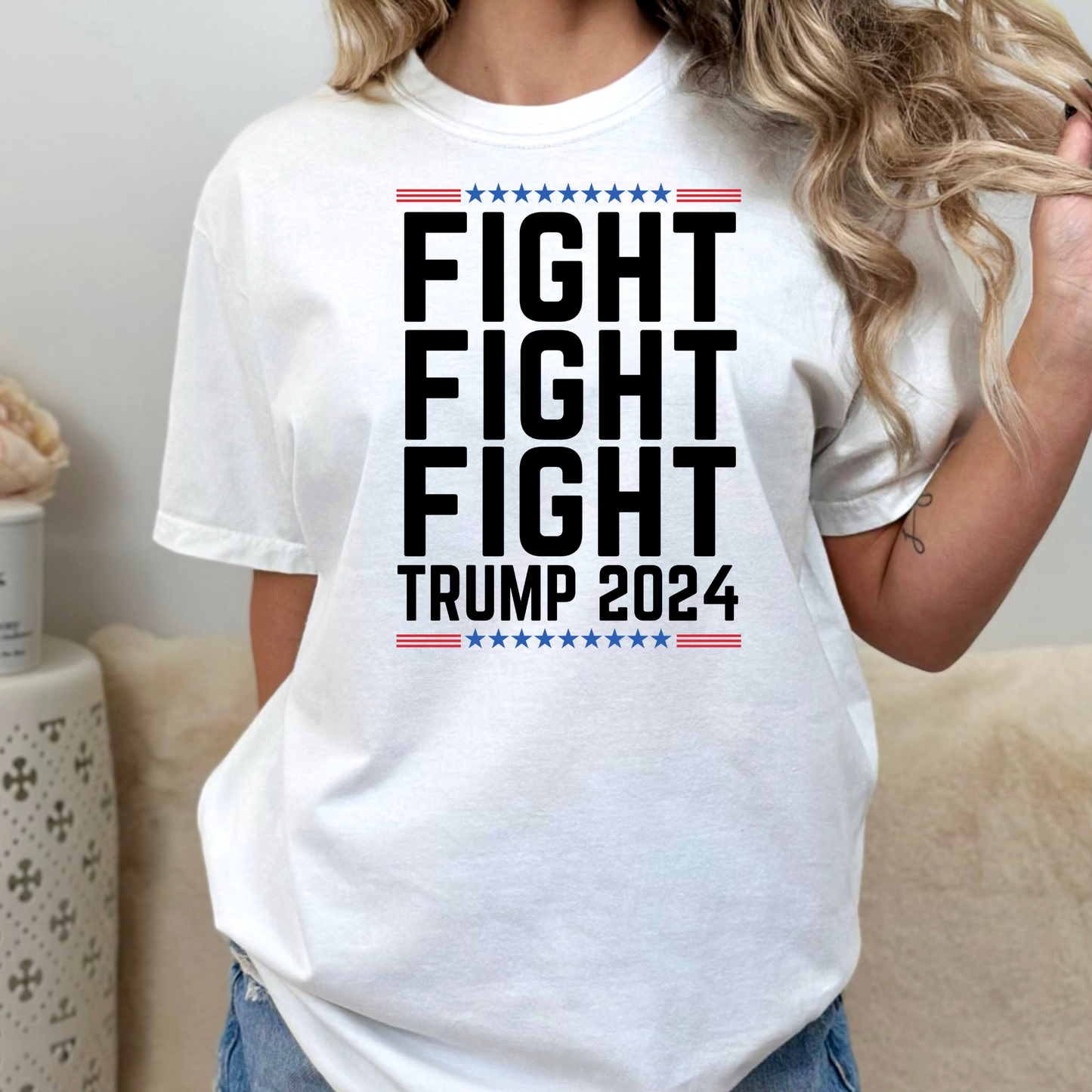 Fight Fight Fight Trump 2024 (Assassination Attempt Trump Rally 2024) Full Color DTF Transfer