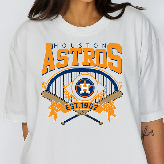 Astros Full Color DTF Transfer