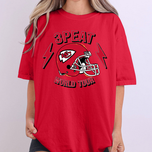 3peat World Tour Chiefs Full Color DTF Transfer