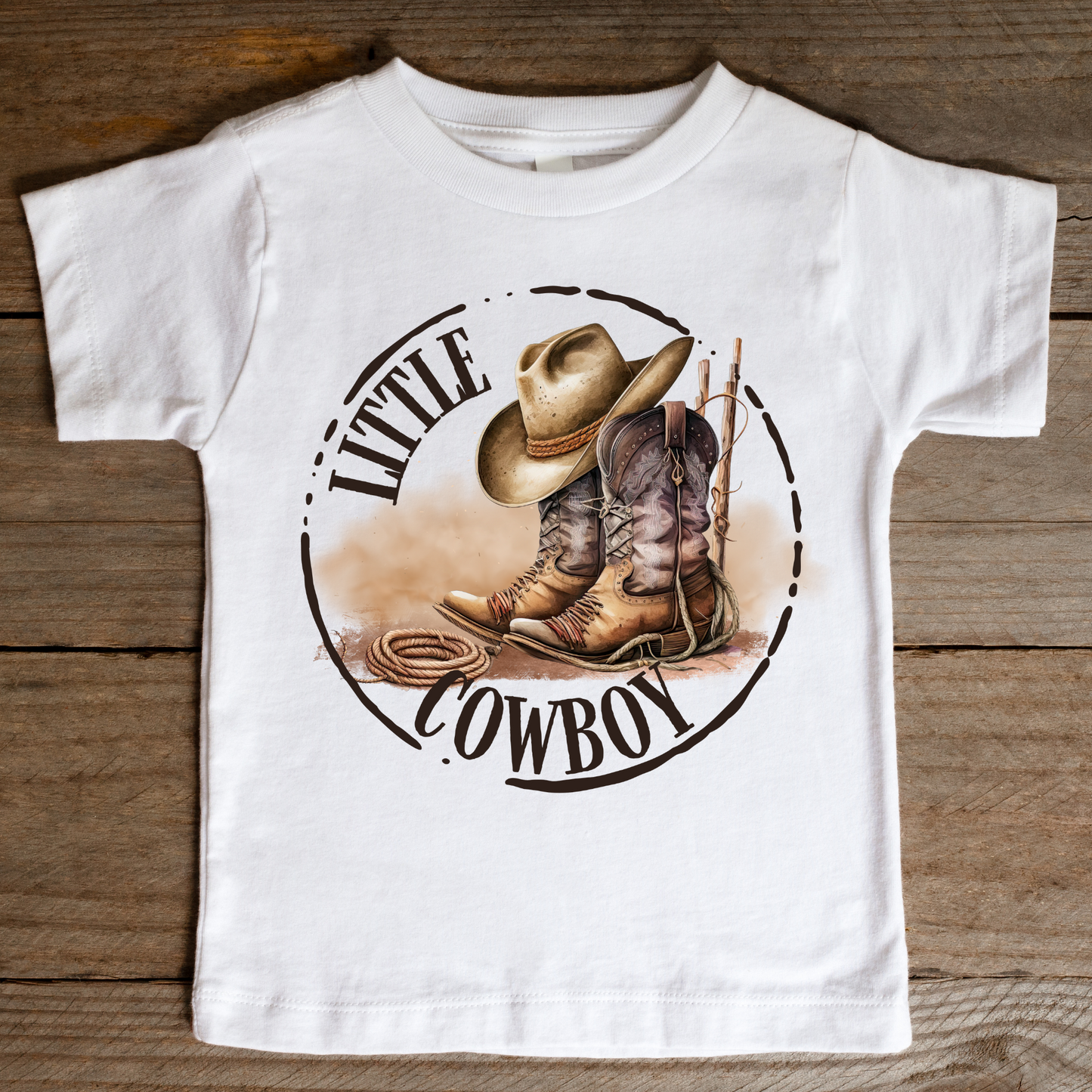 Little Cowboy Full Color DTF Transfer