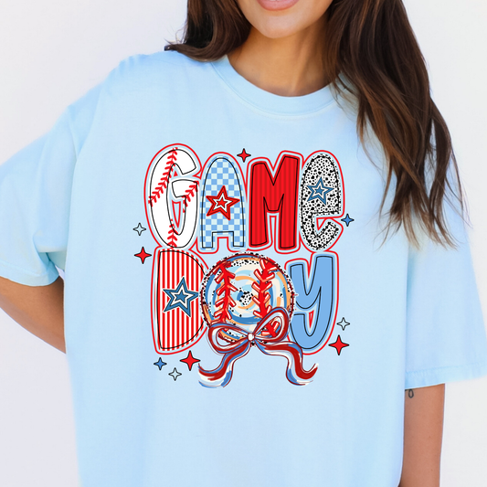 Game Day Baseball Full Color DTF Transfer
