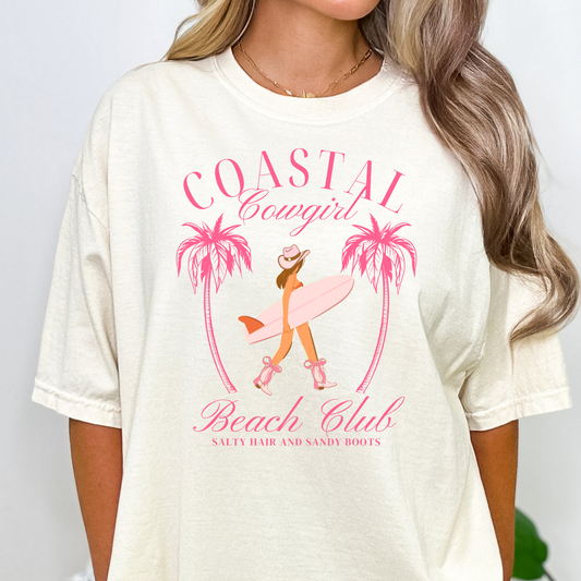 Coastal Cowgirl Full Color DTF Transfer