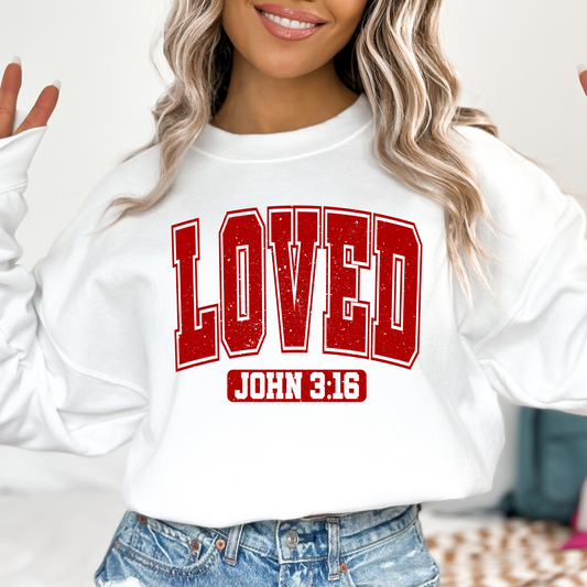 Loved John 3:16 Full Color DTF Transfer