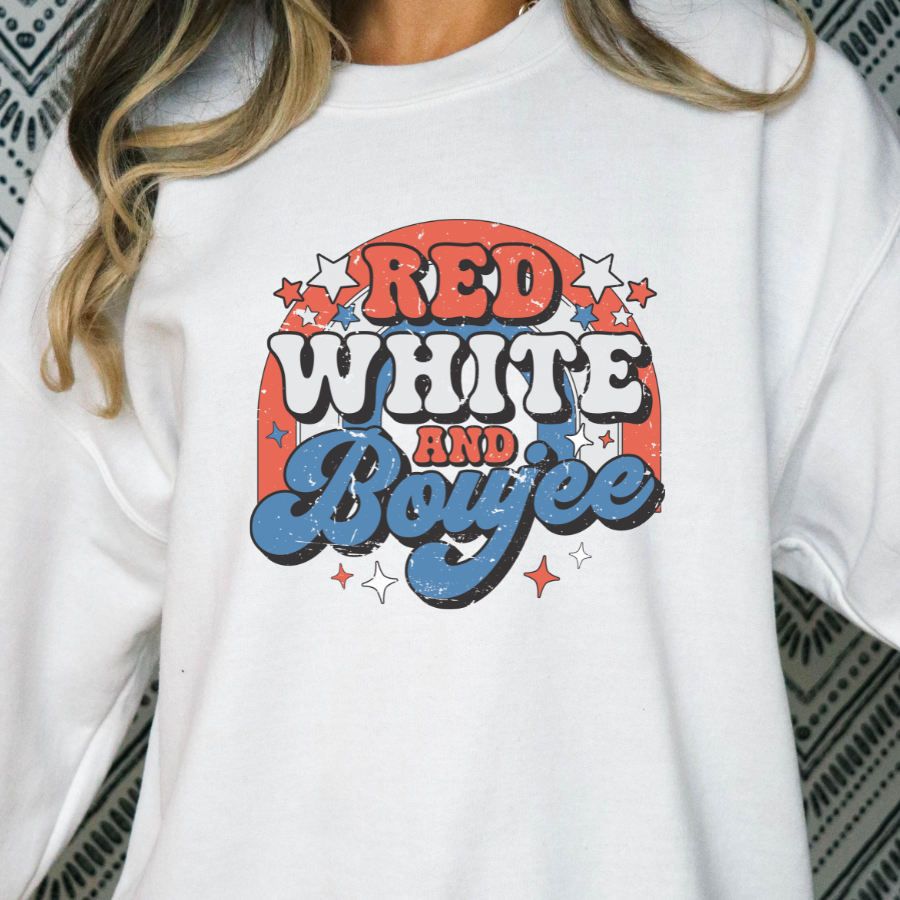 Red White & Boujee Full Color DTF Transfer – TBS Transfers