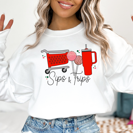 Sips and Trips (Target and Stanley) Full Color DTF Transfer