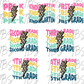 Multi Color Leopard Lightening Bolt Grade (MULTI GRADE OPTIONS) Checkered Back To School Full Color DTF Transfers