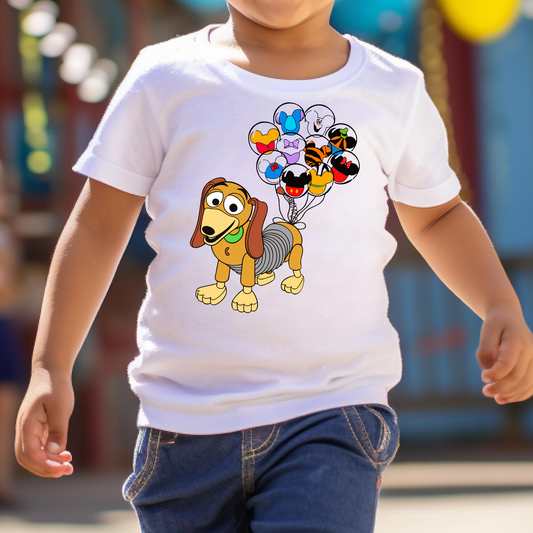 Slinky Dog w/ Balloon Characters Full Color DTF Transfer