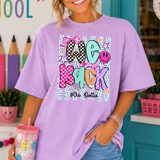 Personalized We Back Full Color DTF Transfer