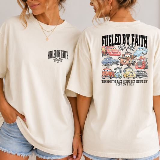 Fueled By Faith (Cars) Full Color DTF Transfer