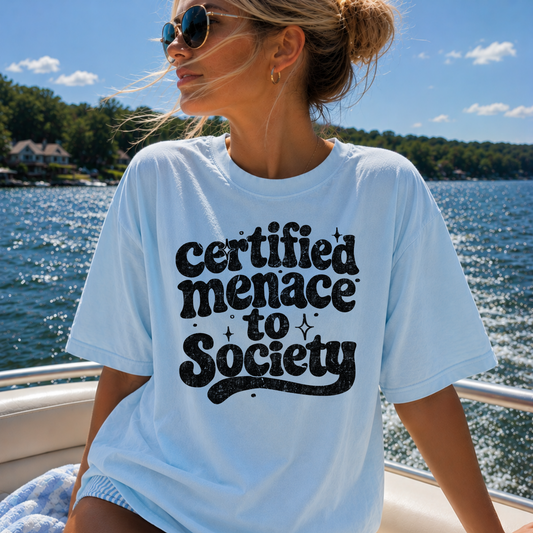 Certified Menace To Society Full Color DTF Transfer