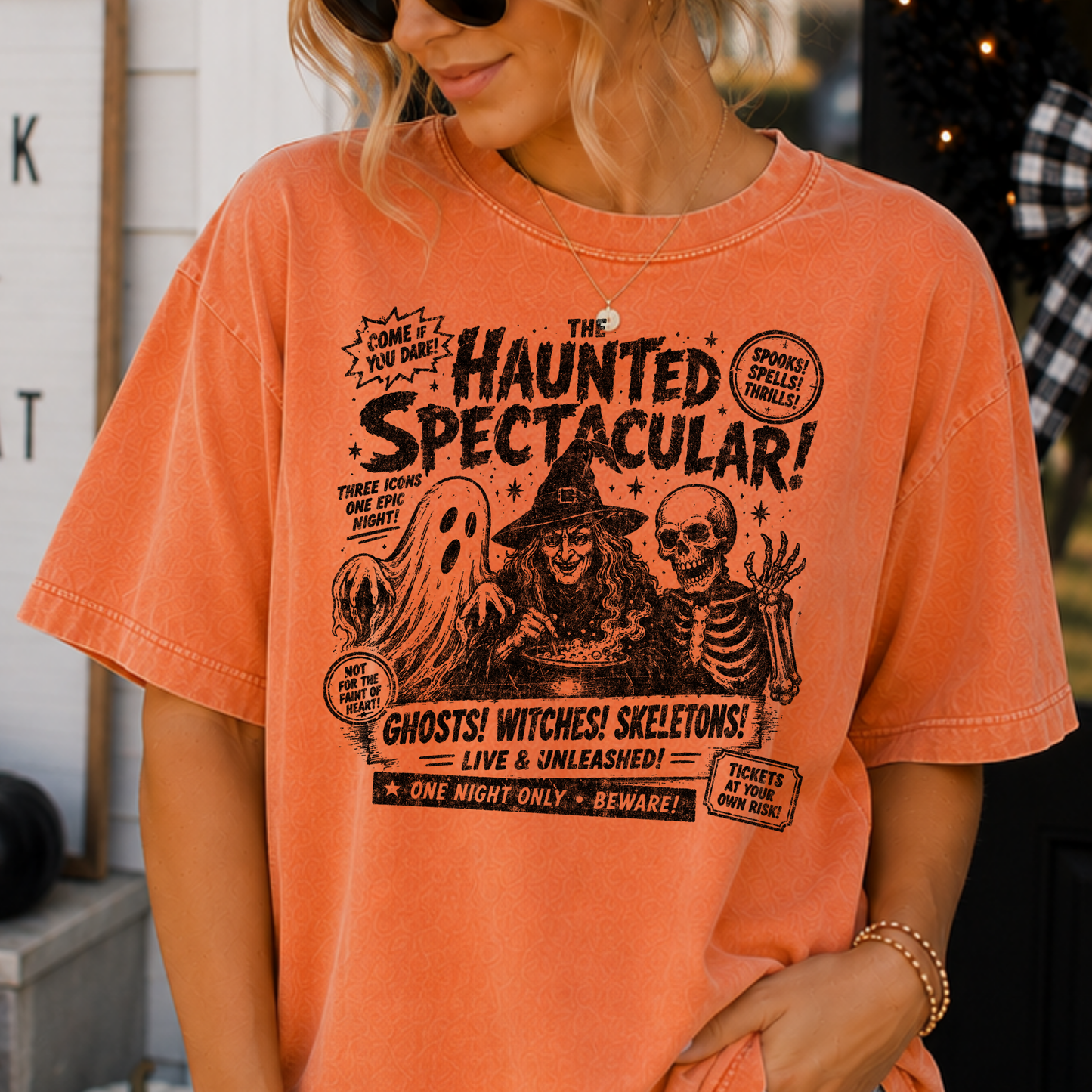 Haunted Spectacular Full Color DTF Transfer