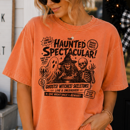 Haunted Spectacular Full Color DTF Transfer