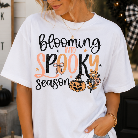 Blooming Into Spooky Season Full Color DTF Transfer