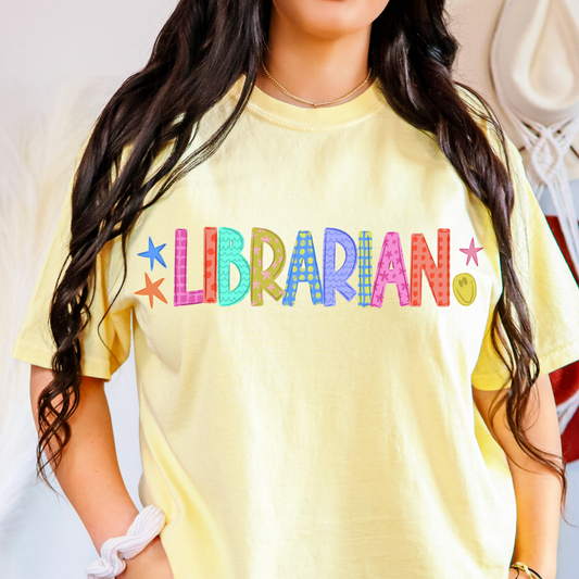 Librarian Full Color DTF Transfer