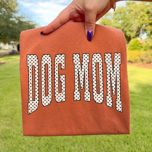 Polka Dot Dog Mom Full Color DTF Transfer