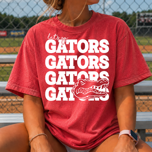 Let's Go Gators Full Color DTF Transfer