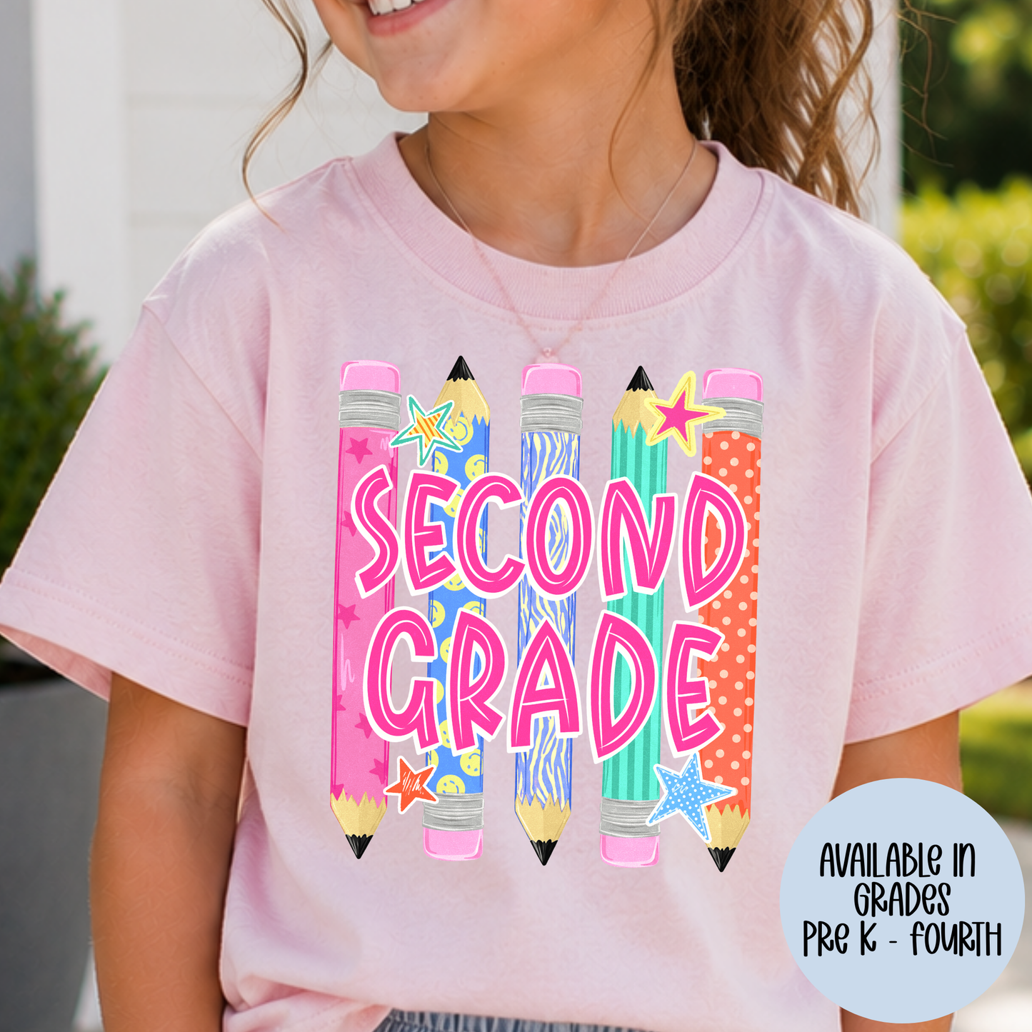 Grade Pencils (MULTI GRADE OPTIONS) Full Color DTF Transfer