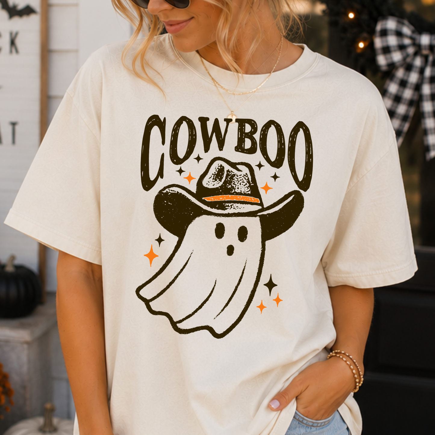 Cow Boo (Ghost) Full Color DTF Transfer