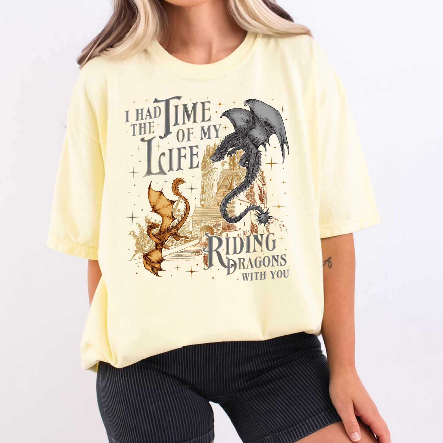 I Had The Time OF My Life Riding Dragons With You (Fourth Wing - Basgiath War) Full Color DTF Transfer