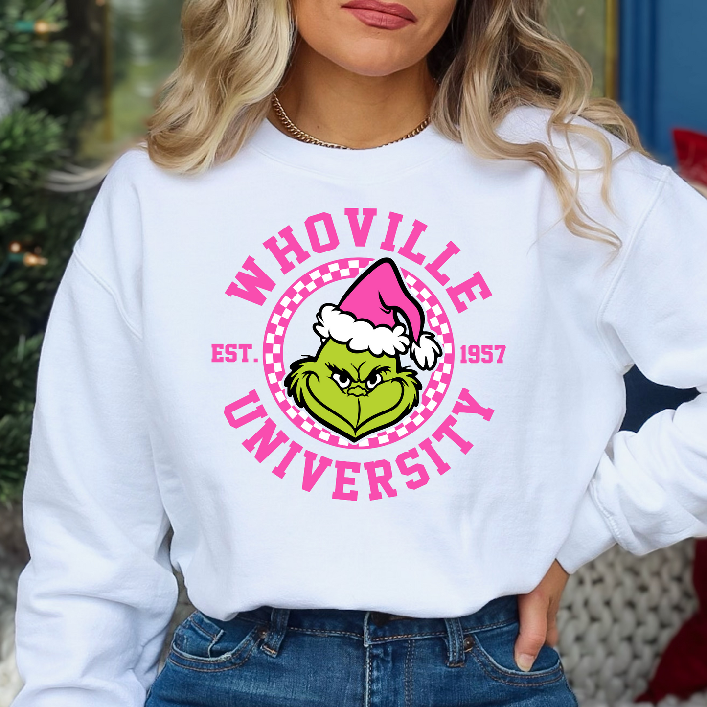 Pink Whoville University Full Color DTF Transfers