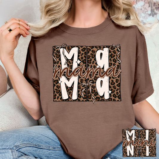 Mama Leopard Boxes (Mini Option) Full Color DTF Transfer
