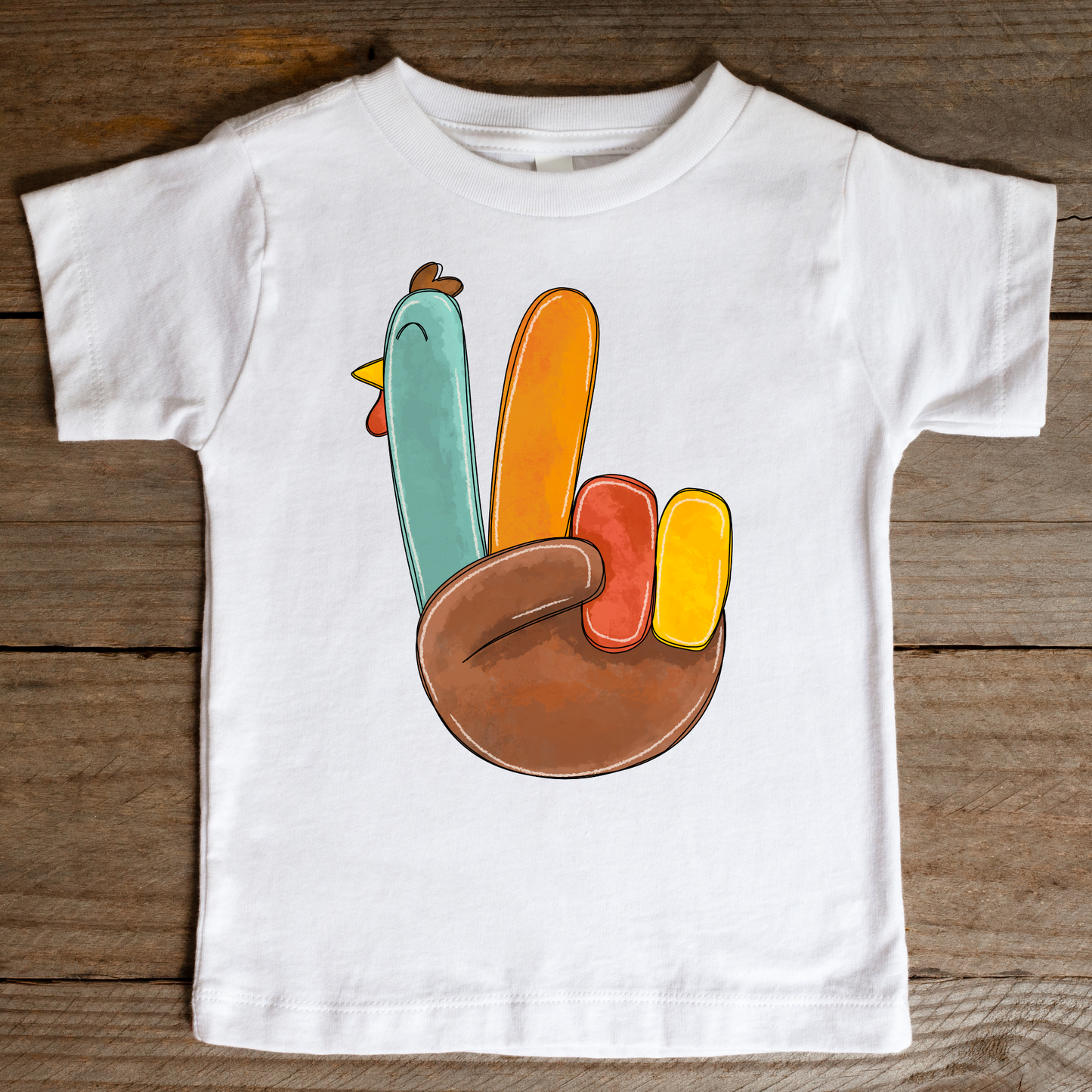 Peace Turkey Full Color DTF Transfer