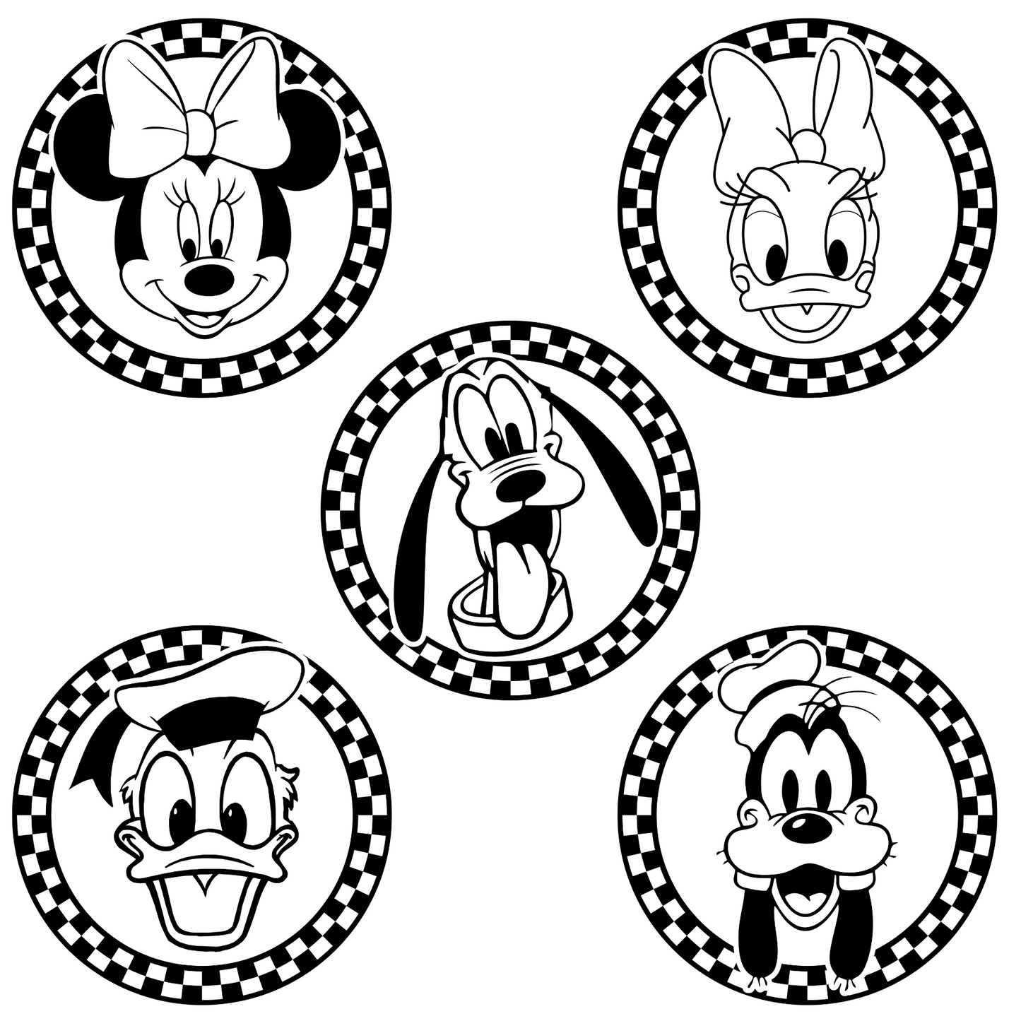 Mickey Mouse (MULTI CHARACTER and COLOR OPTIONS) Full Color DTF Transfer