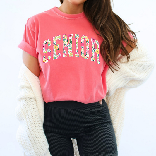 Floral Senior Full Color DTF Transfer