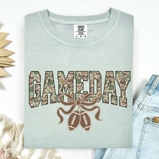 Football Camo Game Day Full Color DTF Transfer