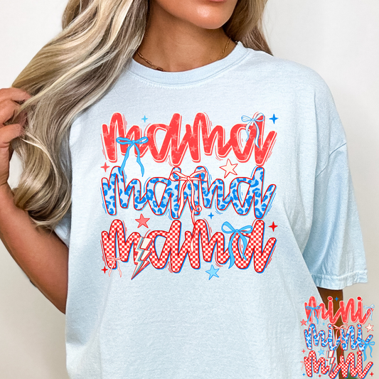 Mama - Mini (4th of July Theme) Full Color DTF Transfer