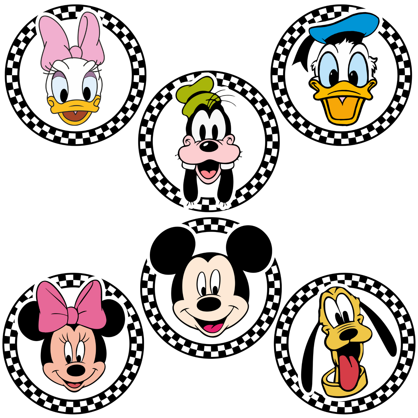 Mickey Mouse (MULTI CHARACTER and COLOR OPTIONS) Full Color DTF Transfer