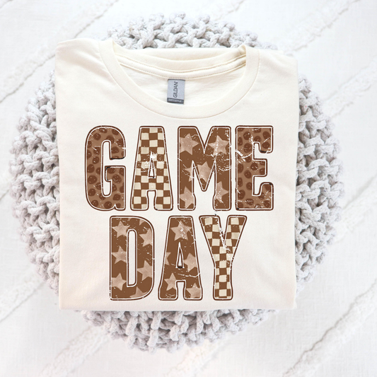 Game Day (Brown) Full Color DTF Transfer
