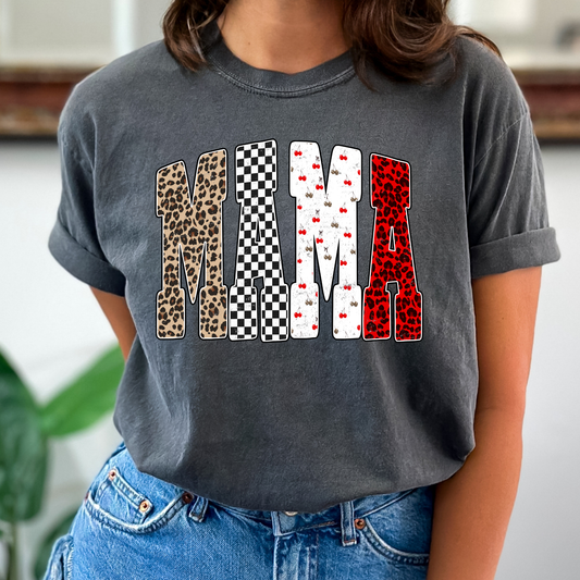 MAMA (Leopard, Checkered, Cherry) Full Color DTF Transfer
