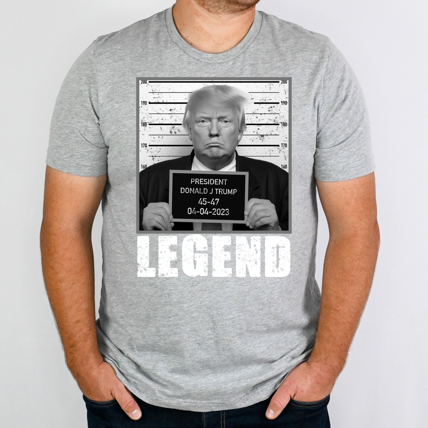 Trump Mugshot Legend Full Color DTF Transfer