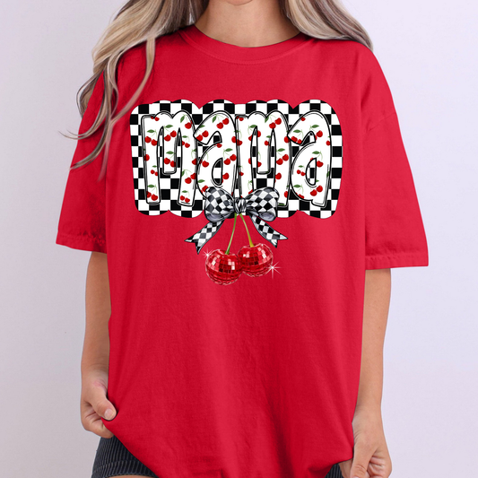 Cherry Mama Full Color DTF Transfer