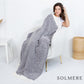 Heathered White Bordered (MULTI COLOR OPTIONS) Solmere Blanket 50x60" (MOQ REQUIRED FOR WS PRICING) - PREORDER (Copy)
