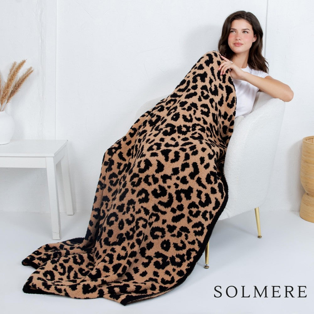 Leopard (MULTI COLOR OPTIONS) Solmere Blanket 50x60" (MOQ REQUIRED FOR WS PRICING) - PREORDER