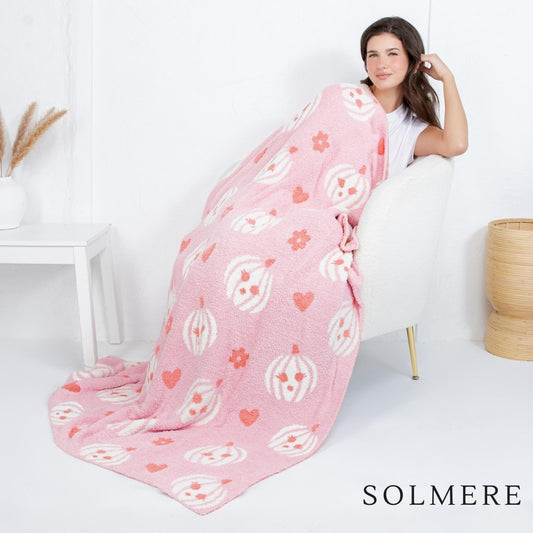 Pink Pumpkin Solmere Blanket 50x60" (MOQ REQUIRED FOR WS PRICING) - PREORDER
