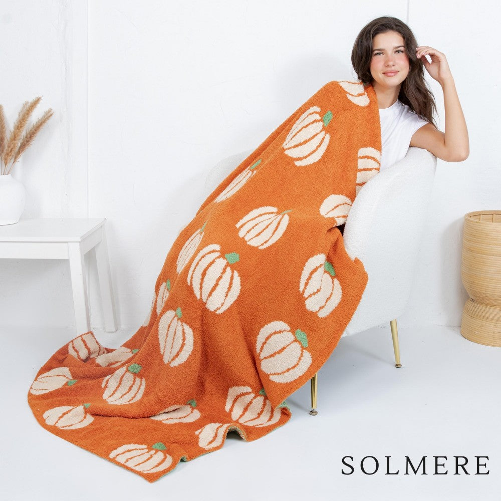 Fall Pumpkins 50x60 Blanket